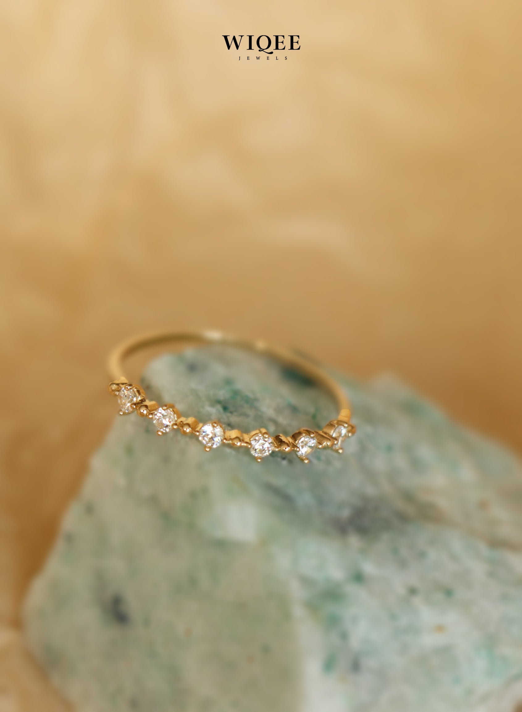 14k Solid Gold Diamond Ring | Wedding Band