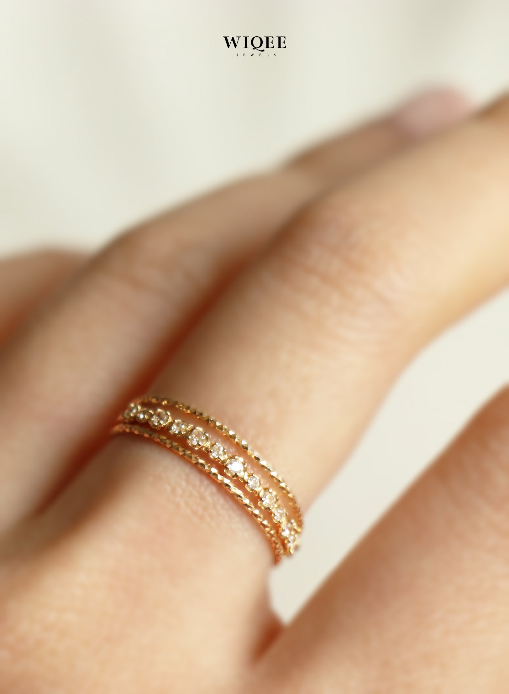 14k Solid Gold Stackable Thin Rings | Luxury Jewelry