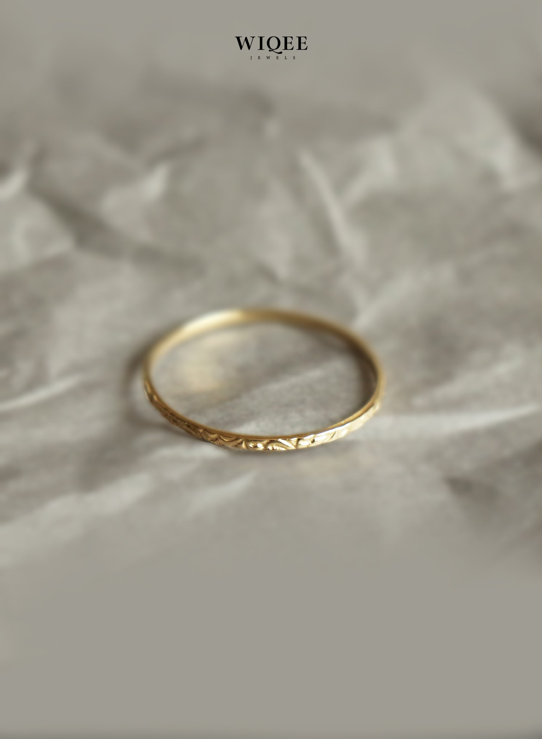 9k Solid Gold Stackable Rings | Vintage Gold Ring