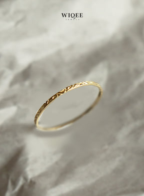 9k Solid Gold Stackable Rings | Vintage Gold Ring