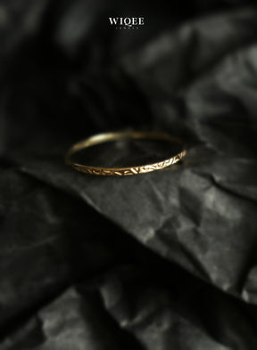 9k Solid Gold Stackable Rings | Vintage Gold Ring