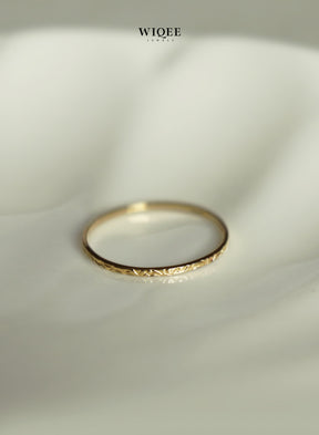 9k Solid Gold Stackable Rings | Vintage Gold Ring