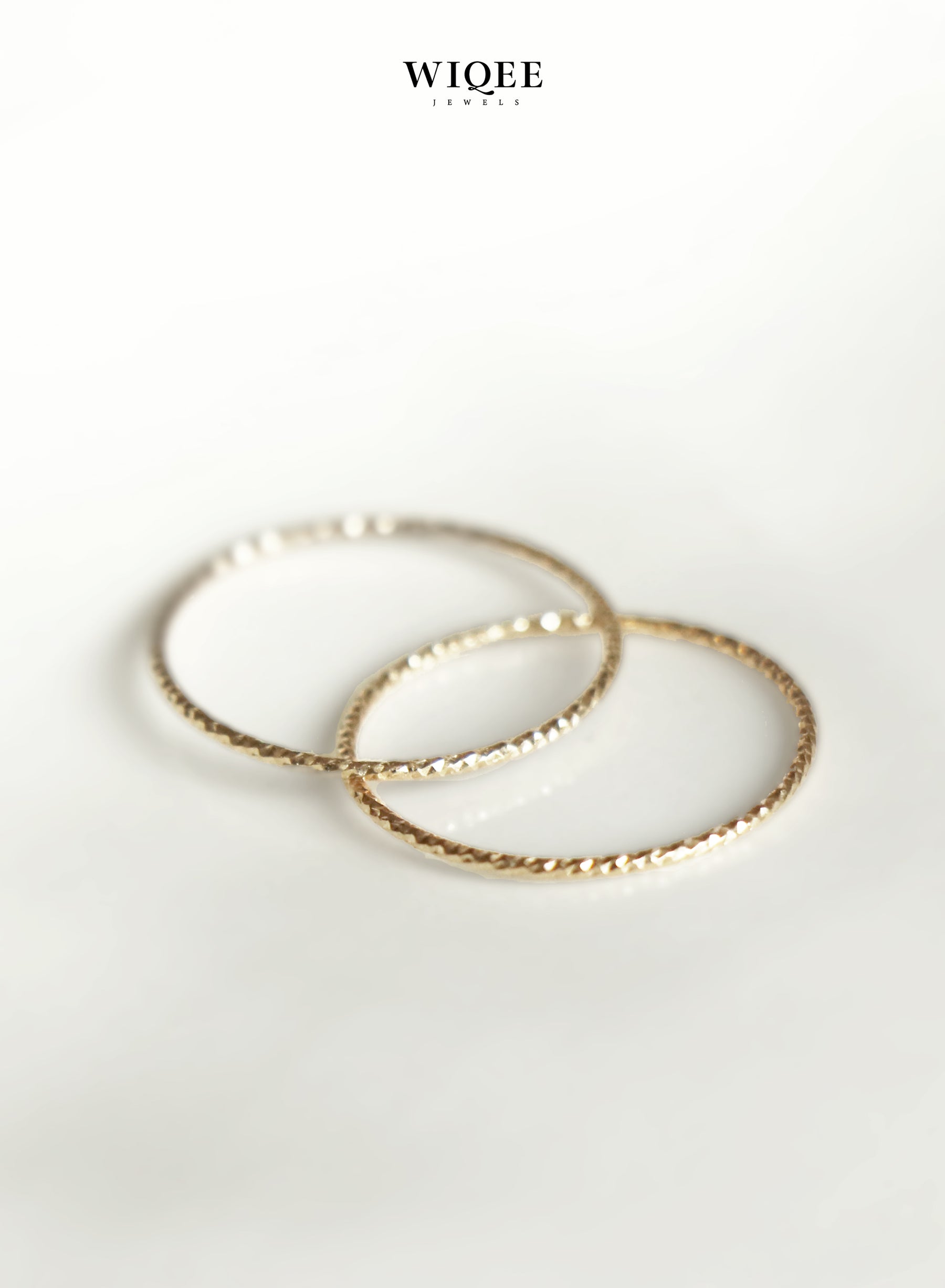 14k Solid Gold Stackable Thin Rings | Luxury Jewelry