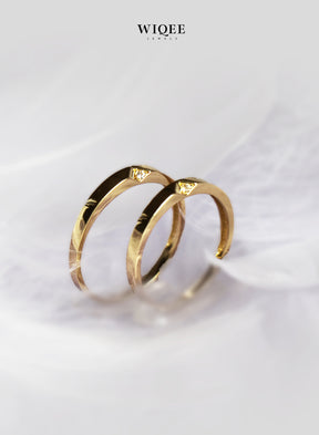 9k Solid Gold Couple Ring | Wedding Band