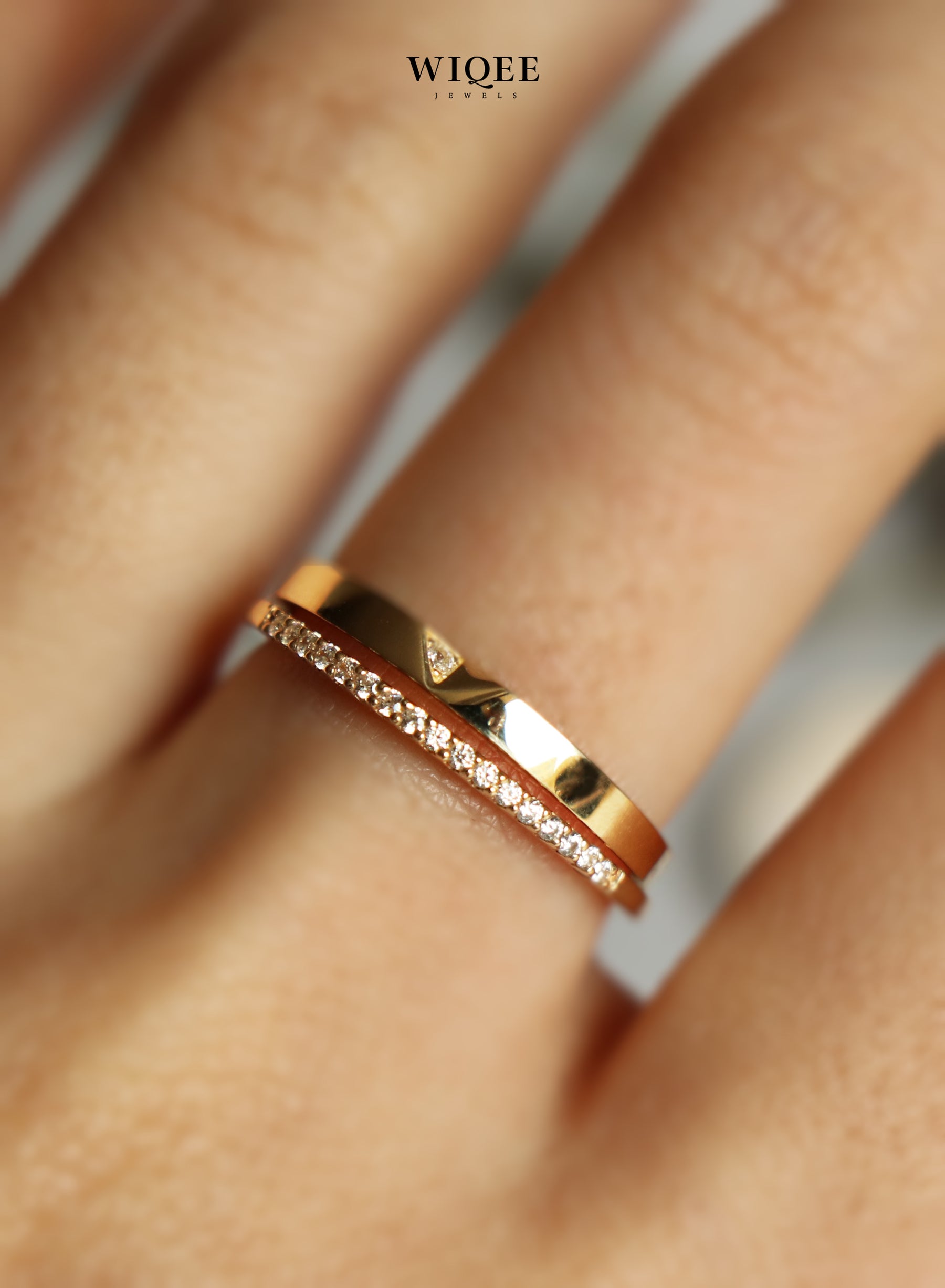 14k Solid Gold Stackable Wedding Ring | Stackable Rings