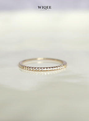 14k Solid Gold Stackable Wedding Ring | Stackable Rings