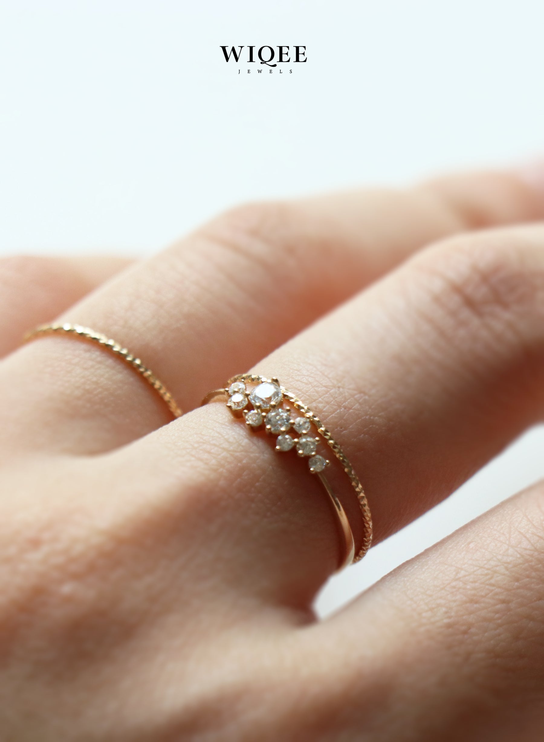 14k Solid Gold Stackable Thin Rings | Luxury Jewelry