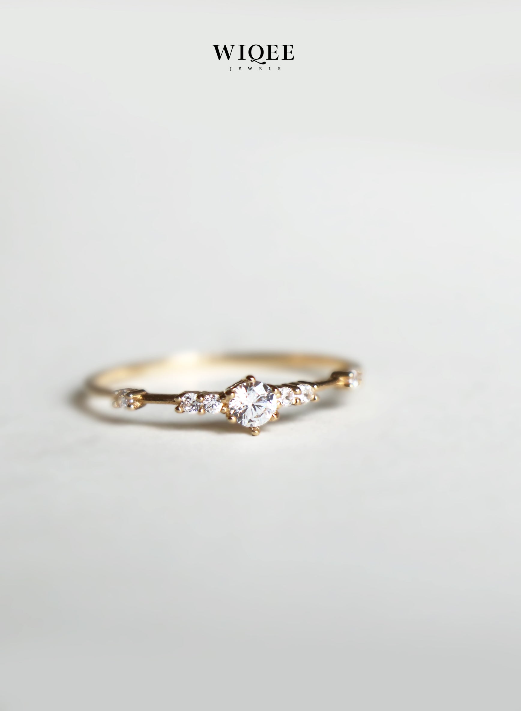 14k Solid Gold Engagement Ring | Diamond Gold ring