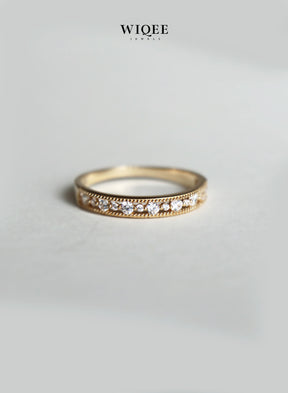 14k Solid Gold Stacking Rings | Statement Ring