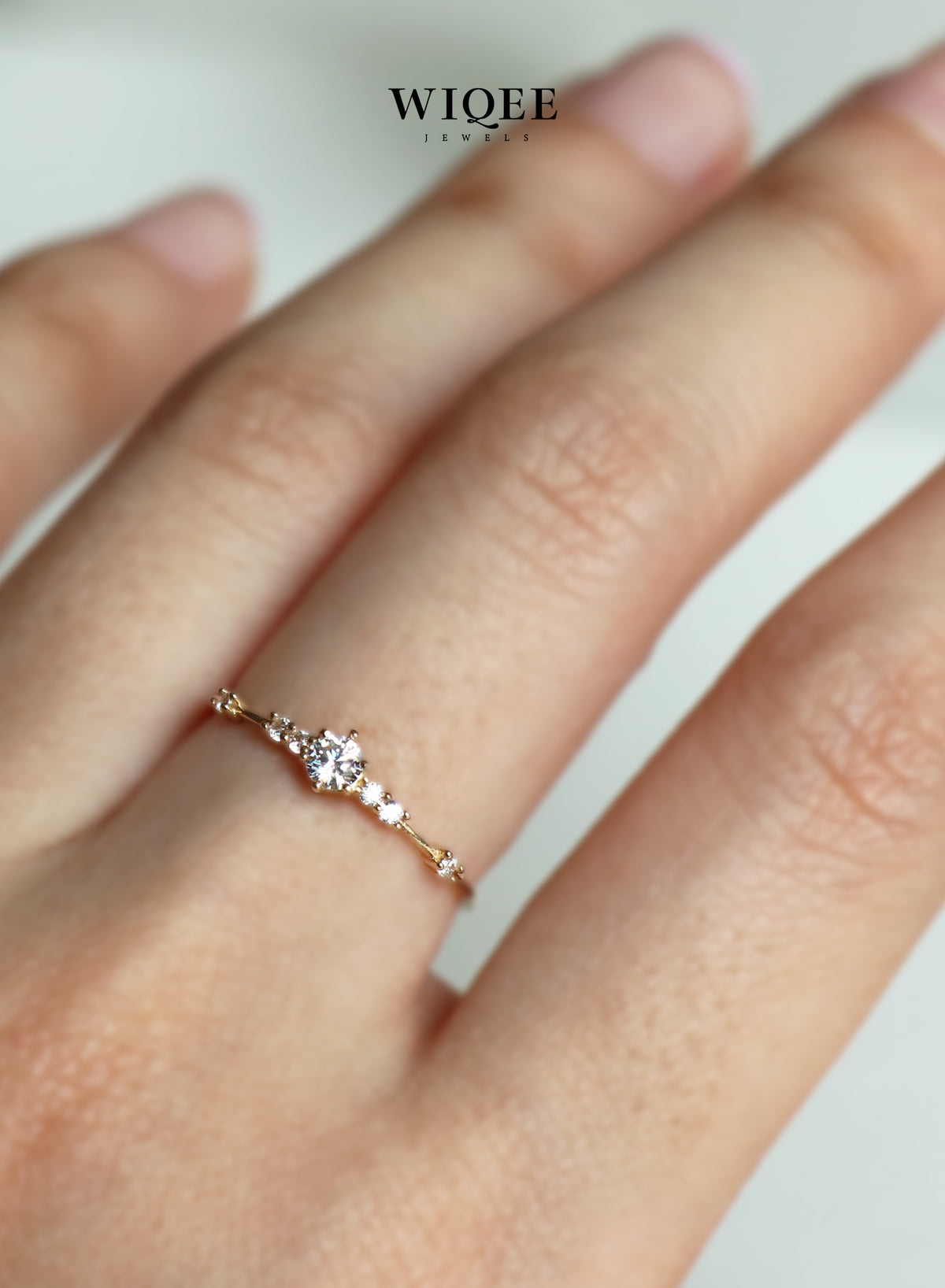 14k Solid Gold Engagement Ring | Diamond Gold ring