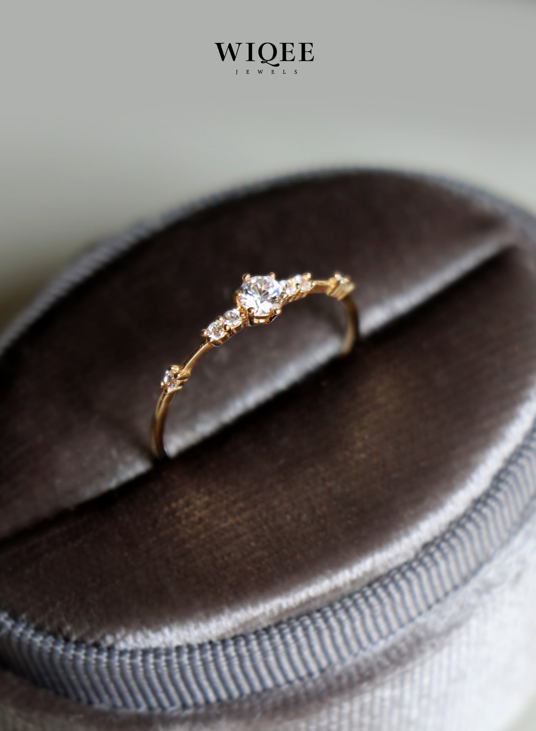 14k Solid Gold Engagement Ring | Diamond Gold ring