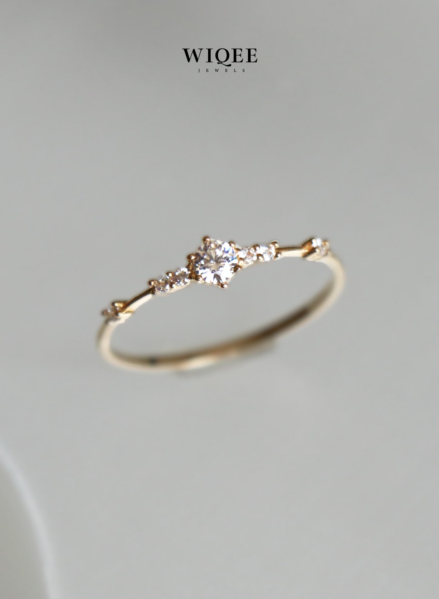 14k Solid Gold Engagement Ring | Diamond Gold ring