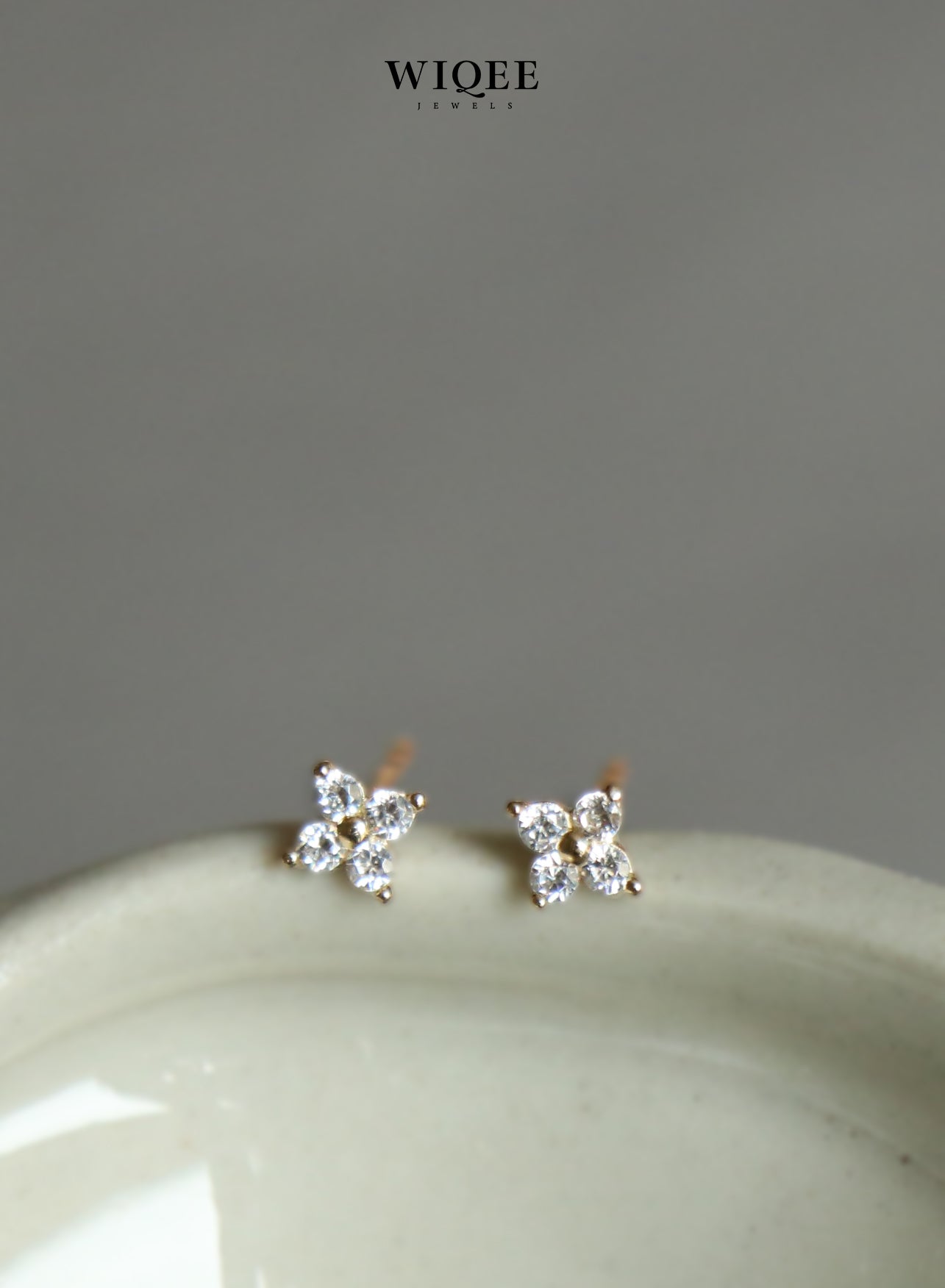 Celestial Gold Stud Earrings