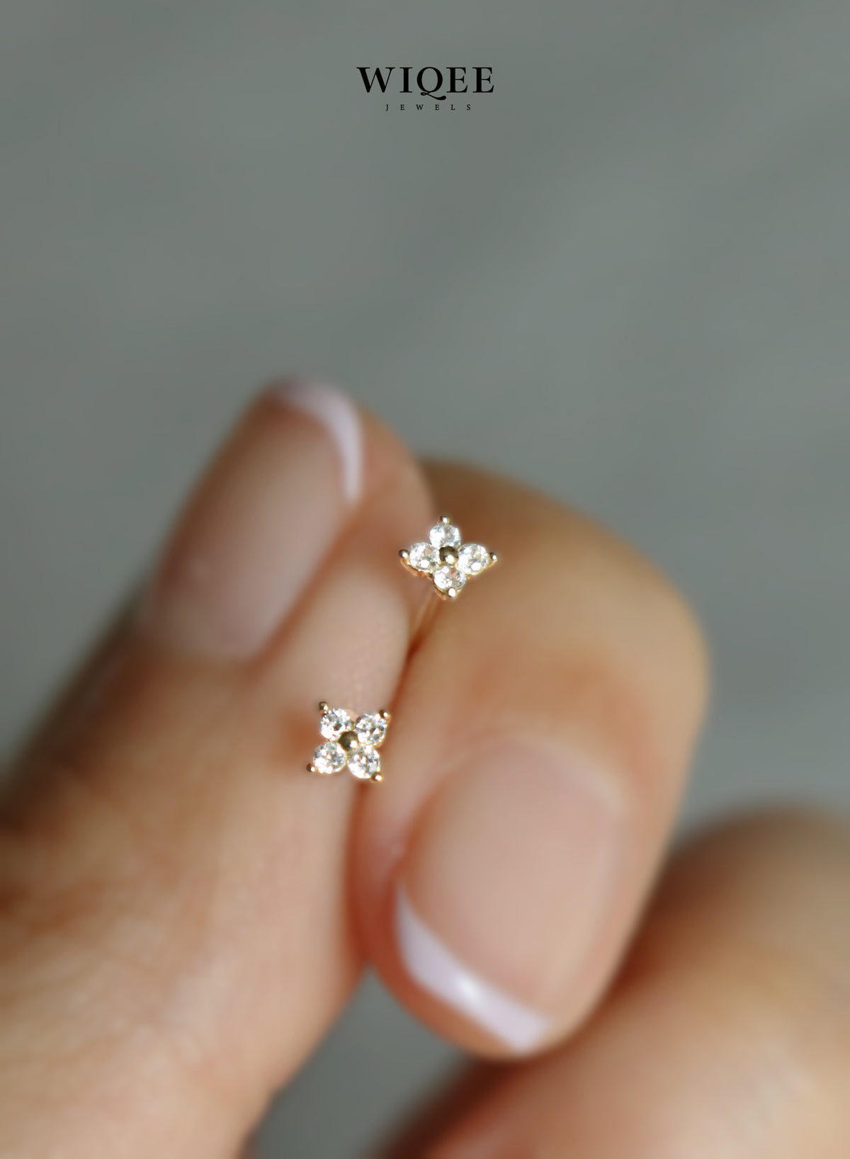 Celestial Gold Stud Earrings