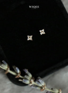 Celestial Gold Stud Earrings