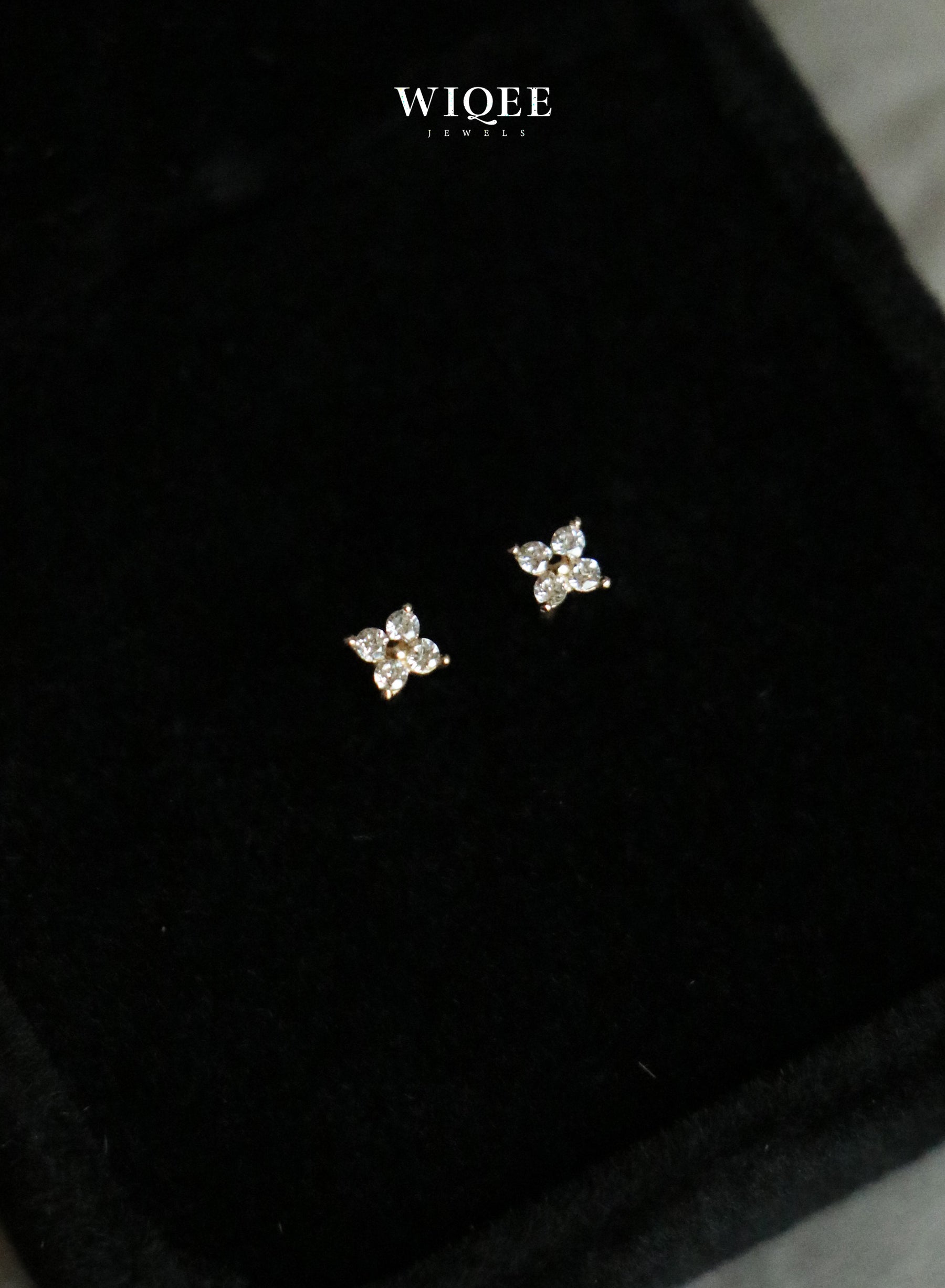 Celestial Gold Stud Earrings