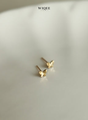 Classic butterfly Gold Stud