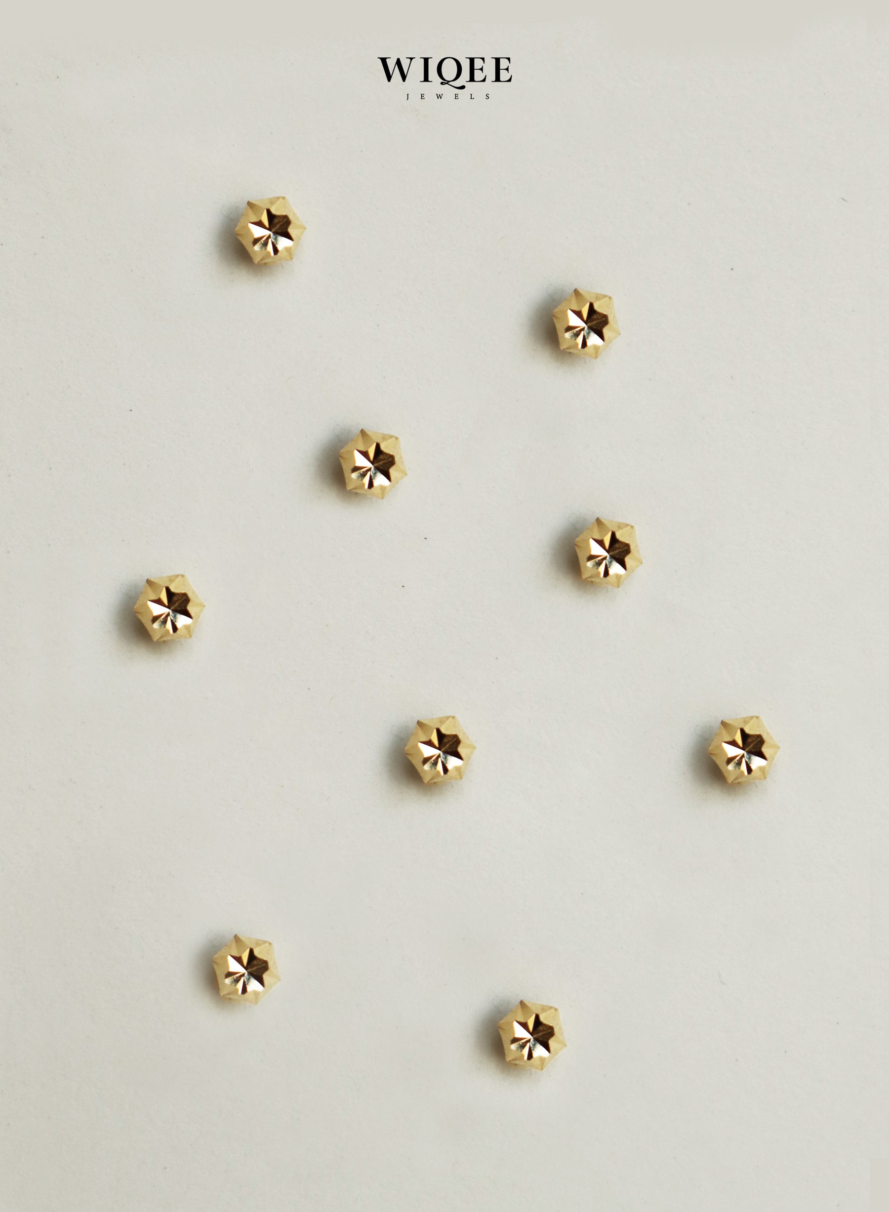 Sparkling  Tiny Gold Stud