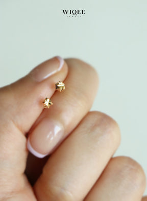 Sparkling  Tiny Gold Stud