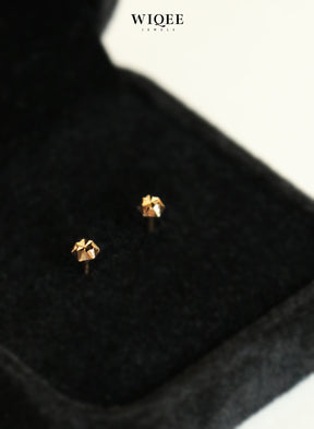 Sparkling  Tiny Gold Stud