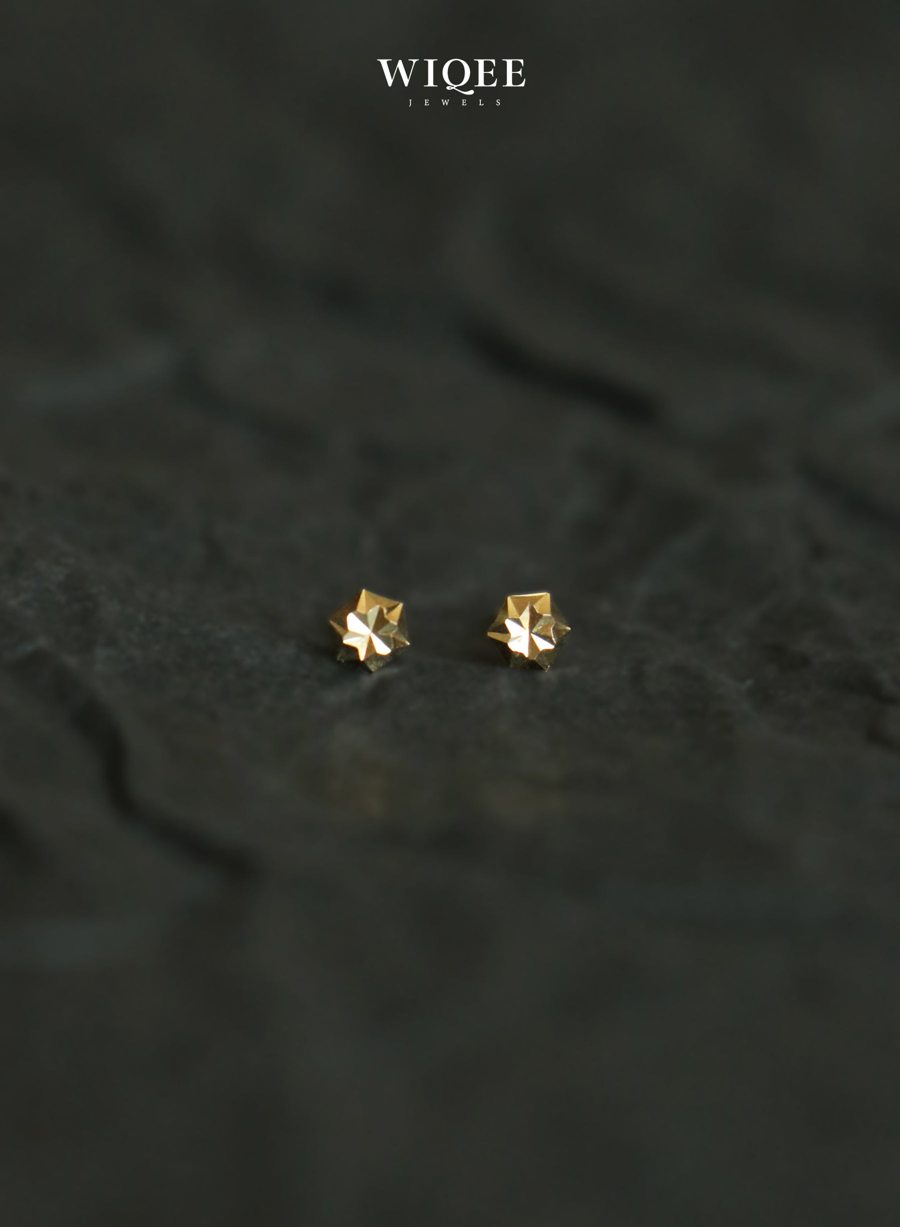 Sparkling  Tiny Gold Stud