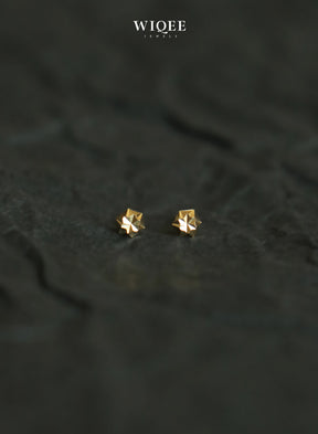 Sparkling  Tiny Gold Stud