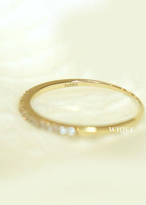 14k Solid Gold Stackable Wedding Ring | Stackable Rings