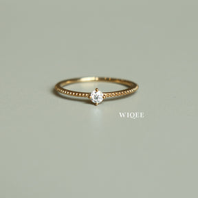 9k Solid Gold Diamond Ring ｜ Solitaire Rings