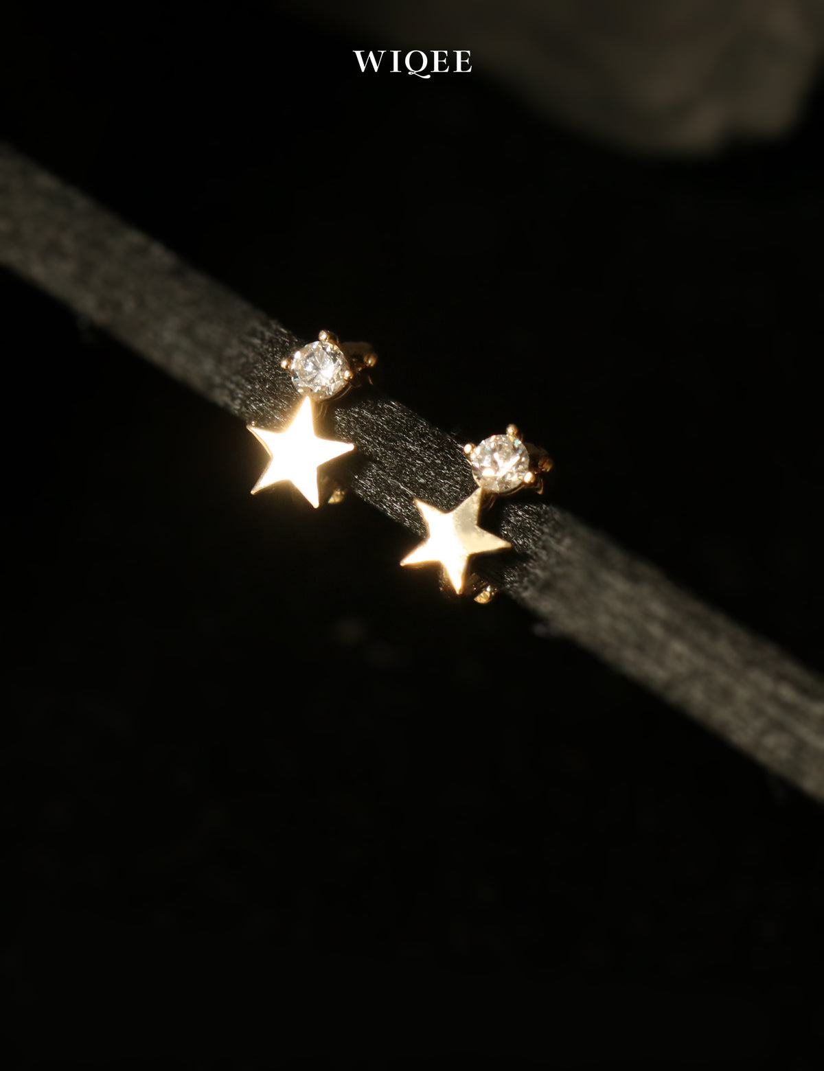 Star Gold Hoop Earring