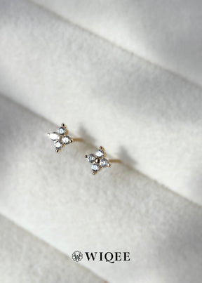 Celestial Gold Stud Earrings