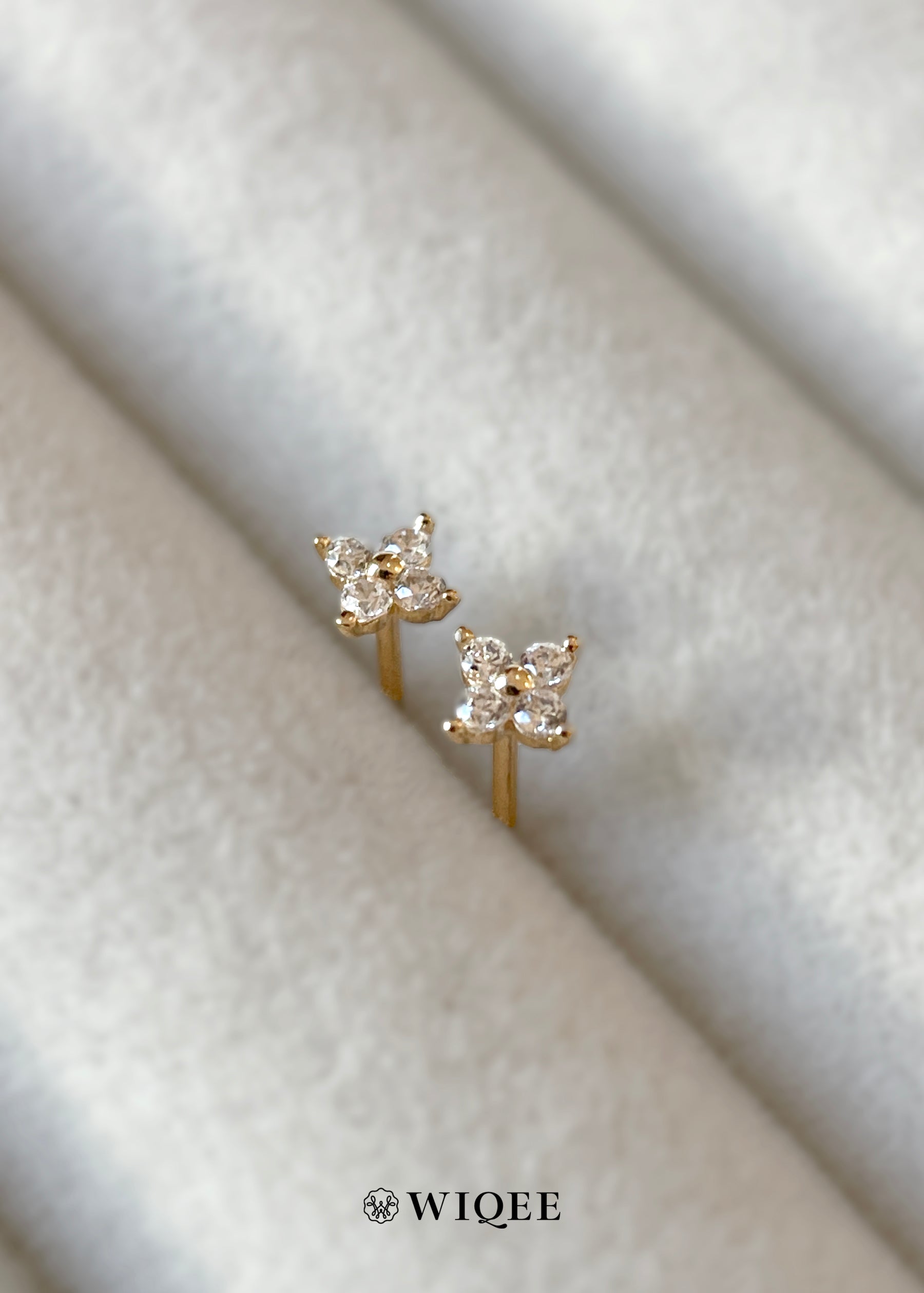 Celestial Gold Stud Earrings